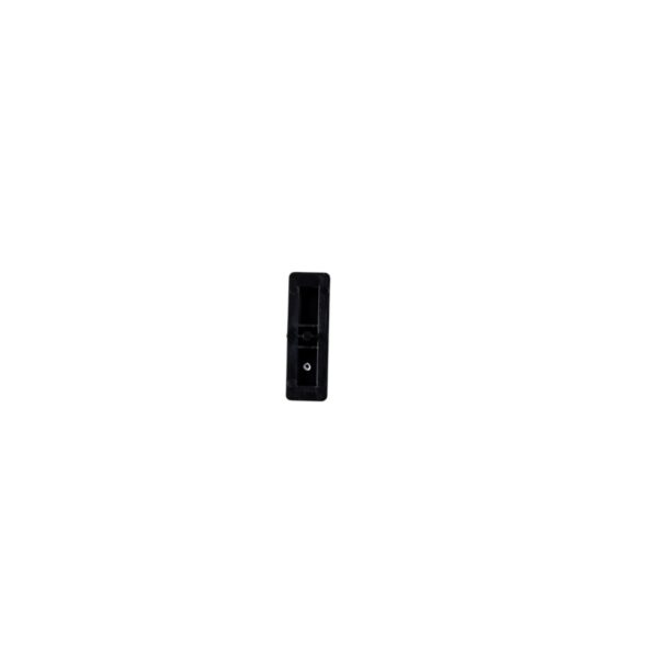 A Black Color Plastic Push Bar on a White Background