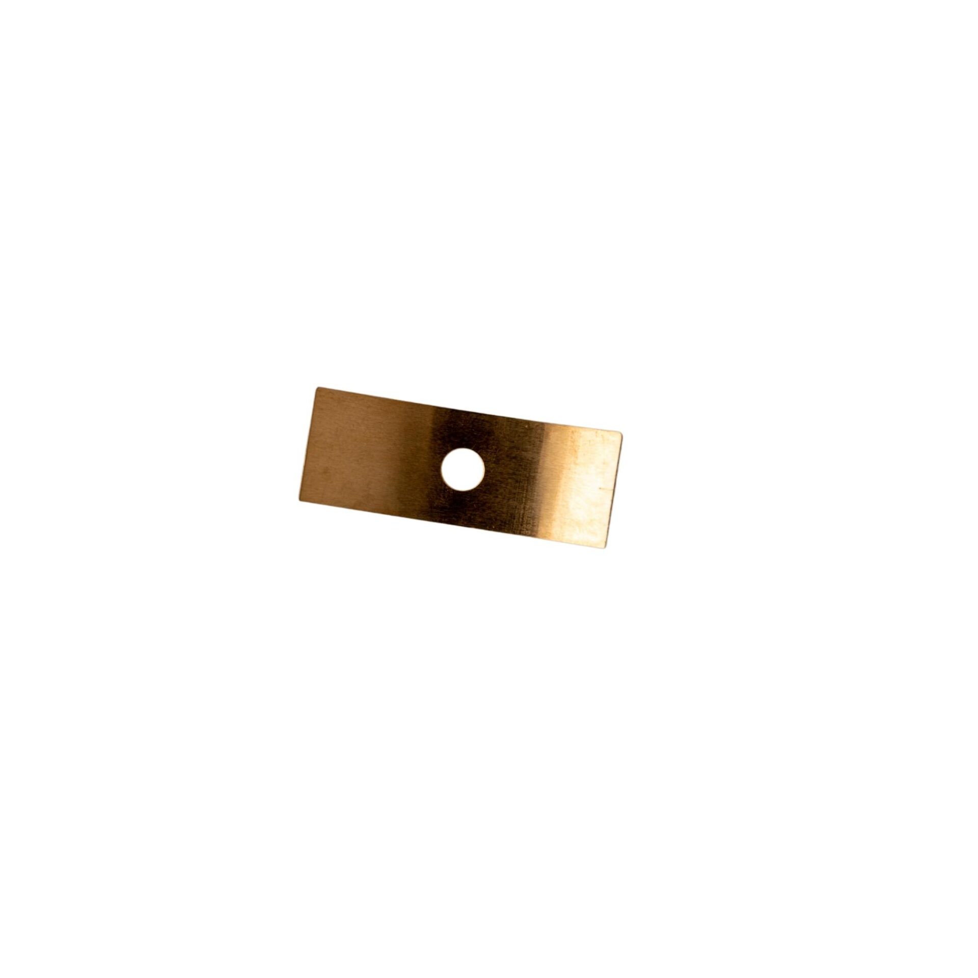 A Brass Actuator Spring on a White Background