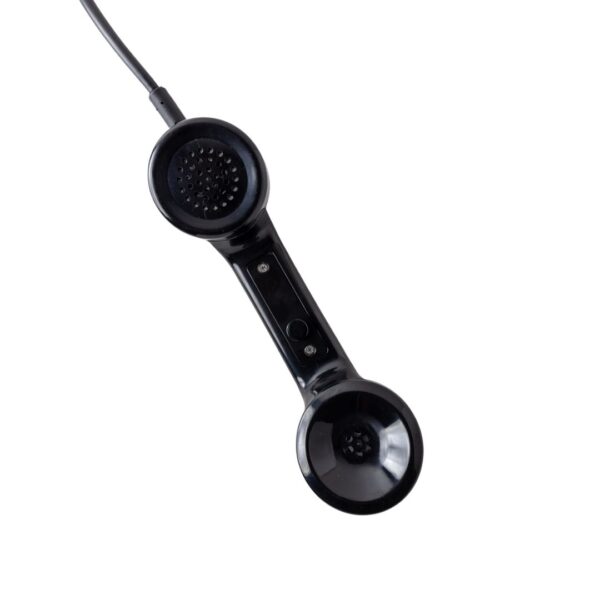 Black Colored Bus Handset Assembly in White Background