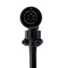A Right Angle Connector in Black Color